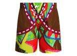 Dsquared2 Colourful Abstract Design Brown Swim Shorts