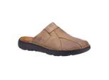 Hush Puppies Heren Carson Leren Muiltjes (Olijf)