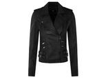 Dames leren Brando bikerjack-Loddon