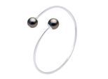 DIADEMA - Armband - Du & Ich - Silber - 2 echte Tahiti-Perlen