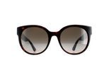 Gucci Cat Eye Dames Havana met blauwe en roodbruine gradiënt GG0035SN Zonnebril