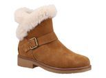 Hush Puppies Hannah Wildleder Damen Tan Stiefel