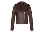 Dames klassiek leren Brando bikerjack-Loughton
