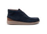 Clarks Oakland Mid Mens Blue Stiefel
