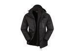 Mountain Warehouse Heren Bracken Extreme 3 in 1 Waterdichte Jas (Zwart)