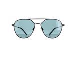Serengeti zonnebril Odell SS555003 Mat Black Saturnus gepolariseerd benzine blauw