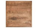 Home67 Tafelblad horeca mangohout 70 x 70 cm