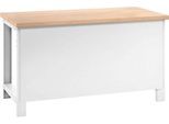 Bott Werkbank Back-Panel cubio, Stahlblech, B 1500 x T 24 x H 662 mm, lichtgrau RAL 7035