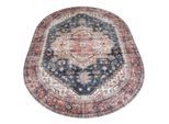Veer Carpets Vloerkleed nora rood ovaal 160 x 230 cm