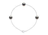 Armband TRIO - 3 echte Tahiti-Zuchtperlen, rund 7-8 mm