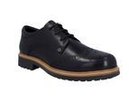 Hunter Cawdor Leer Heren Zwart Brogues Schoenen