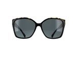 Michael Kors MK2201 Malia 395087 bi layer zwart en amber tortoise donkergrijs zonnebril