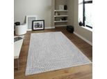 Muratap Corda binnen & buiten vloerkleed effen gevlochten rechthoek tuin balkon laagpolig licht 120x170 cm