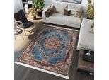 Muratap Isfahan oosters vloerkleed nain laagpolig klassiek vintage tapijt / multi- 200x300 cm