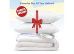 Swedish Sky All year dekbed + 2 hoofdkussen litsjumeaux extra lang dekbed set 260x220