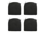 Madison Zitkussen rib black 46x48 - 4 stuks