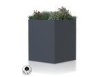 4gardenz ® plantenbak verhoogde bodem bloembak 50x50x60 cm antraciet