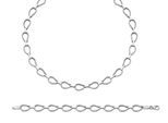 Orphelia Damen 925 Sterling Silber Set: Kette + Armband - Silber SET-044