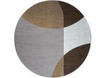 Veer Carpets Vloerkleed eli brown ø120 cm