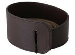 GF Ferre Ceinture large en cuir véritable marron avec logo pour femme