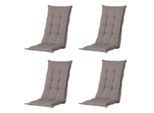 Madison hoge rug panama jute 123x50 - 4 stuks