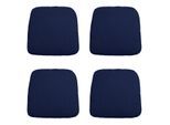 Madison zitkussen wicker panama indigo ca. 48x48 cm set van 4