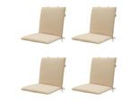 Madison stapelstoelkussen canvas eco+ ca. 97x49 cm set van 4