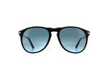 PERSOL Zonnebril 9649 95/Q8 Zwart Blauw Verloop