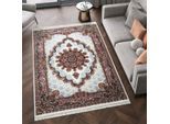 Muratap Isfahan oosters vloerkleed nain laagpolig klassiek vintage tapijt / multi- 300x400 cm