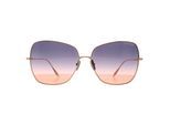 Dita Cat Eye Dames Roségoud Donkergrijs tot Perzik Kleurverloop Zazoe