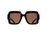 Gucci Vierkante Dames Havana Bruin GG1547S