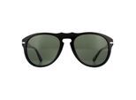 Persol Aviator Mens Black Green Zonnebril
