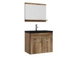Badplaats Badkamermeubel montreal set 02 60 x 35 cm bruin badmeubel