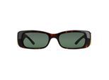 Balenciaga rechthoek dames donkere havana groen bb0096s