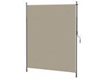 4goodz Outsunny verticale zonwering verticale luifel 200x305 cm zand