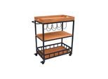 SenS-Line butler trolley 67x40x84cm acaciahout