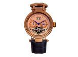 Montre automatique Heritor Ganzi semi-squelette avec bracelet en cuir