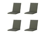 Madison stapelstoelkussen manchester green ca. 97x49 cm set van 4