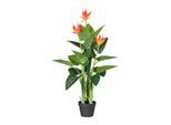 Kopu ® kunstplant guzmania 105 cm met 3 oranje bloemen nepplant