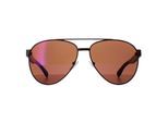 Lacoste L185S 615 mat rood bruine zonnebril