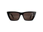 Saint Laurent Cat Eye Dames Zwart Grijze Zonnebril