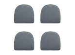 Madison Wicker york rib grey 48x48 - 4 stuks
