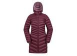 Mountain Warehouse Dames/Dames Florence lange gewatteerde jas (Bourgondië)