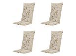 Madison kussen hoge rug aria - 123x50x5cm set van 4