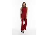 faina jersey broek met glanzend garen