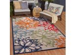 Muratap Binnen en buiten vloerkleed floral outdoor laagpolig tapijt 200x290 cm