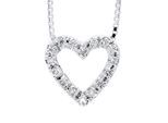 Collier Diamants 0,070 Cts Or Blanc 18 Carats
