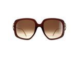 Alexander McQueen Square Dames Bruin Gold Bruin Gradient AM0374S