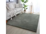 Muratap Pouffy fluffy hoogpolig vloerkleed uni kleur - woonkamer tapijt