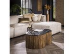 Hoyz salontafel set half moon midnight marmer set van 2